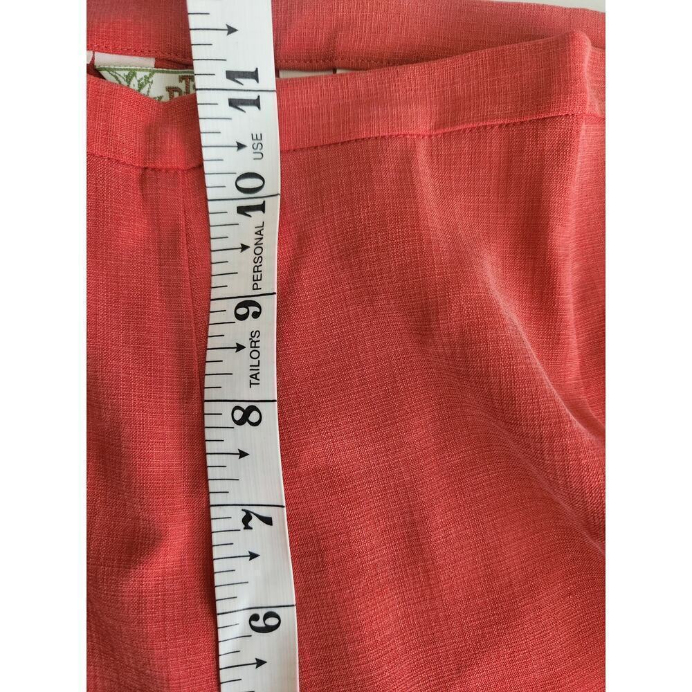 Tommy Bahama womens silk blend pants sz 10 coral ankle resort vacation Career - Picture 10 of 10